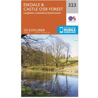 Ordnance Survey Explorer 323 EskdaleandCastle Oer Forest Map With Digital Version  Orange
