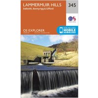 Ordnance Survey Explorer 345 Lammermuir Hills Map With Digital Version  Orange