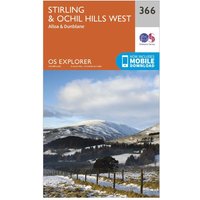 Ordnance Survey Explorer 366 StirlingandOchil Hills Map With Digital Version  Orange