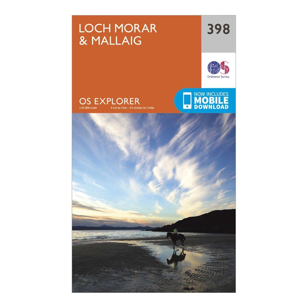 Ordnance Survey Explorer 398 Loch MorarandMallaig Map With Digital Version  Orange