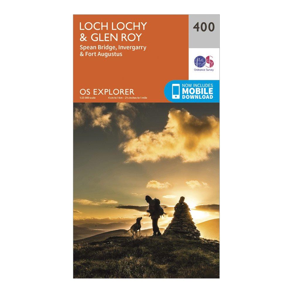 Ordnance Survey Explorer 400 Loch LochyandGlen Roy Map With Digital Version  Orange