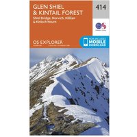 Ordnance Survey Explorer 414 Glan ShielandKintail Forest Map With Digital Version  Orange
