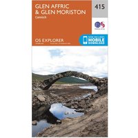 Ordnance Survey Explorer 415 Glen AffricandGlen Moriston Map With Digital Version  Orange