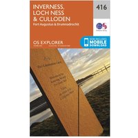 Ordnance Survey Explorer 416 Inverness  Loch NessandCulloden Map With Digital Version  Orange