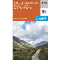 Ordnance Survey Explorer 428 Kyle Of Lochalsh  PlocktonandApplecross Map With Digital Version  Orange