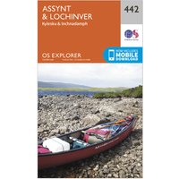 Ordnance Survey Explorer 442 AssyntandLochinver Map With Digital Version