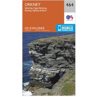 Ordnance Survey Explorer 464 Orkney Map With Digital Version  Orange