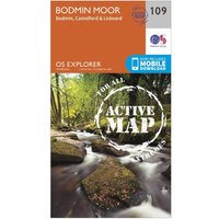 Ordnance Survey Explorer Active 109 Bodmin Moor Map With Digital Version  Orange