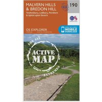 Ordnance Survey Explorer Active 190 Malvern HillsandBredon Hill Map With Digital Version  Orange