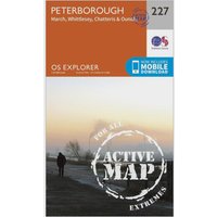 Ordnance Survey Explorer Active 227 Peterborough Map With Digital Version  Orange