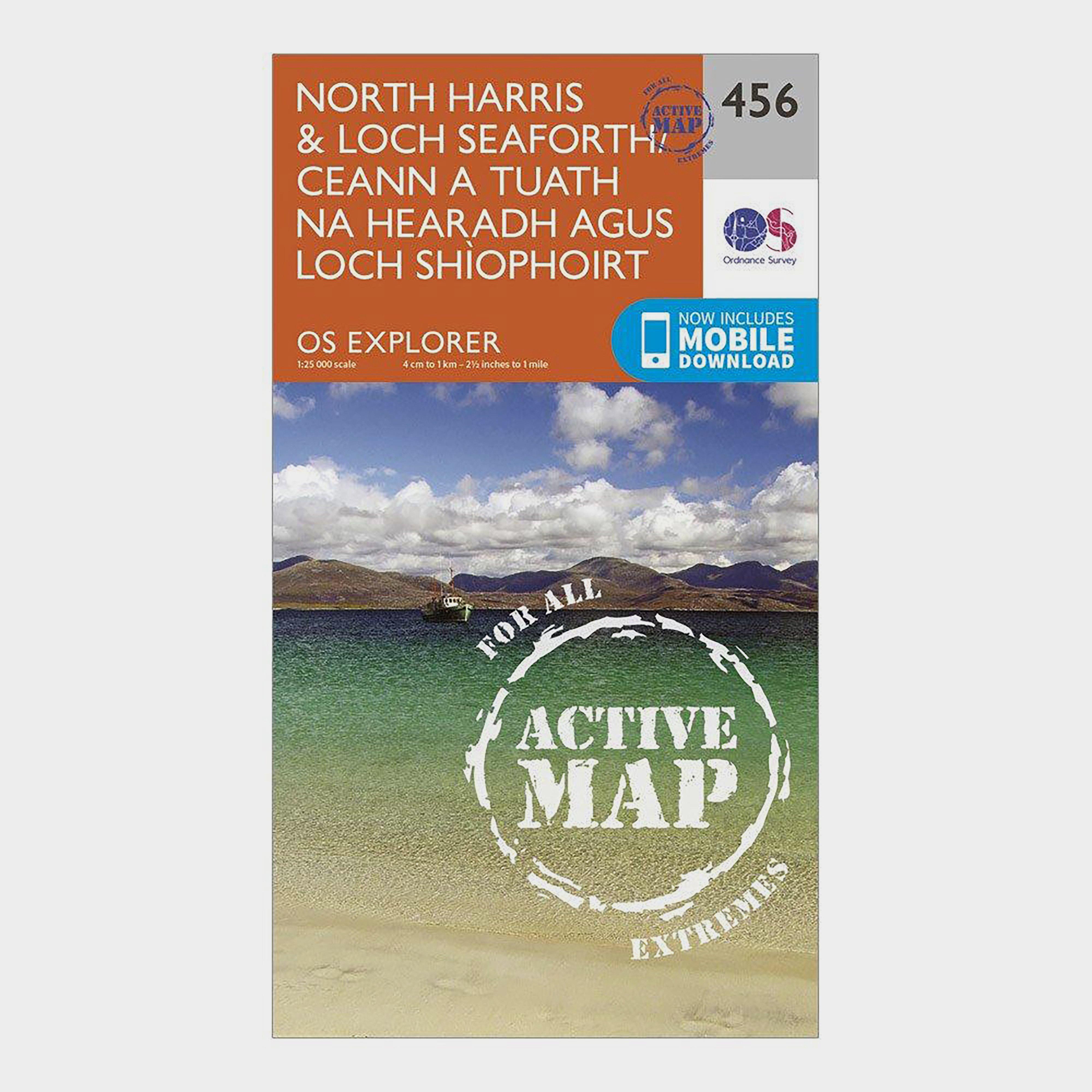 Ordnance Survey Explorer Active 284 North HarrisandLoch Seaforth Map With Digital Version  Orange