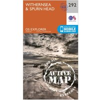 Ordnance Survey Explorer Active 292 WithernseaandSpurn Head Map With Digital Version
