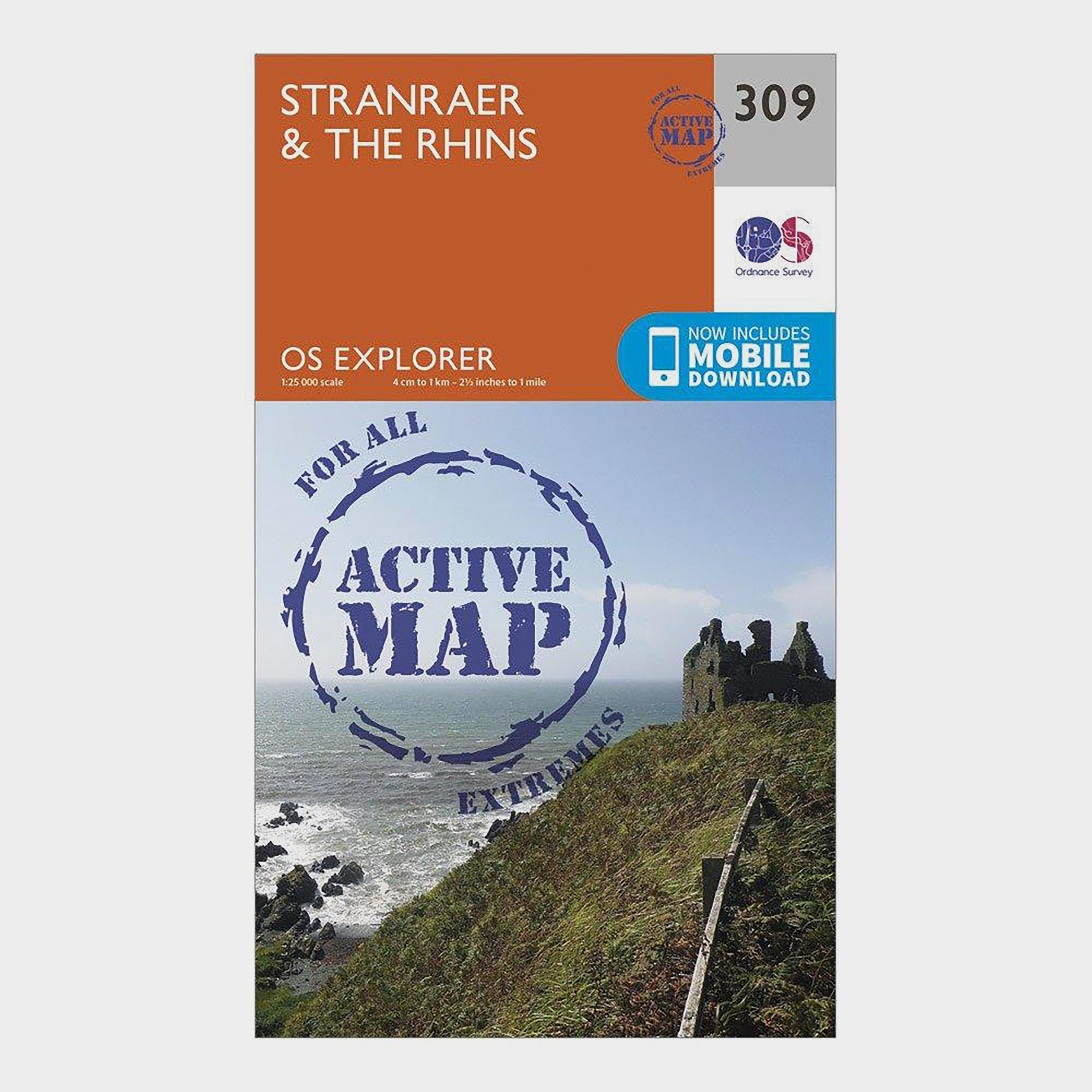 Ordnance Survey Explorer Active 309 StranraerandThe Rhins Map With Digital Version  Orange