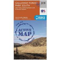 Ordnance Survey Explorer Active 319 Galloway Forest Park South Map With Digital Version  Orange