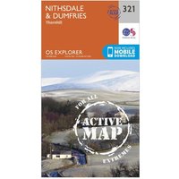 Ordnance Survey Explorer Active 321 NithsdaleandDumfries Map With Digital Version