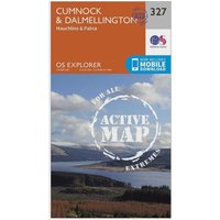 Ordnance Survey Explorer Active 327 CumnockandDalmellington Map With Digital Version  Orange