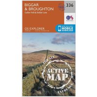 Ordnance Survey Explorer Active 336 BiggarandBroughton Map With Digital Version