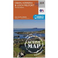 Ordnance Survey Explorer Active 359 Oban  KerreraandLoch Melfort Map With Digital Version  Orange