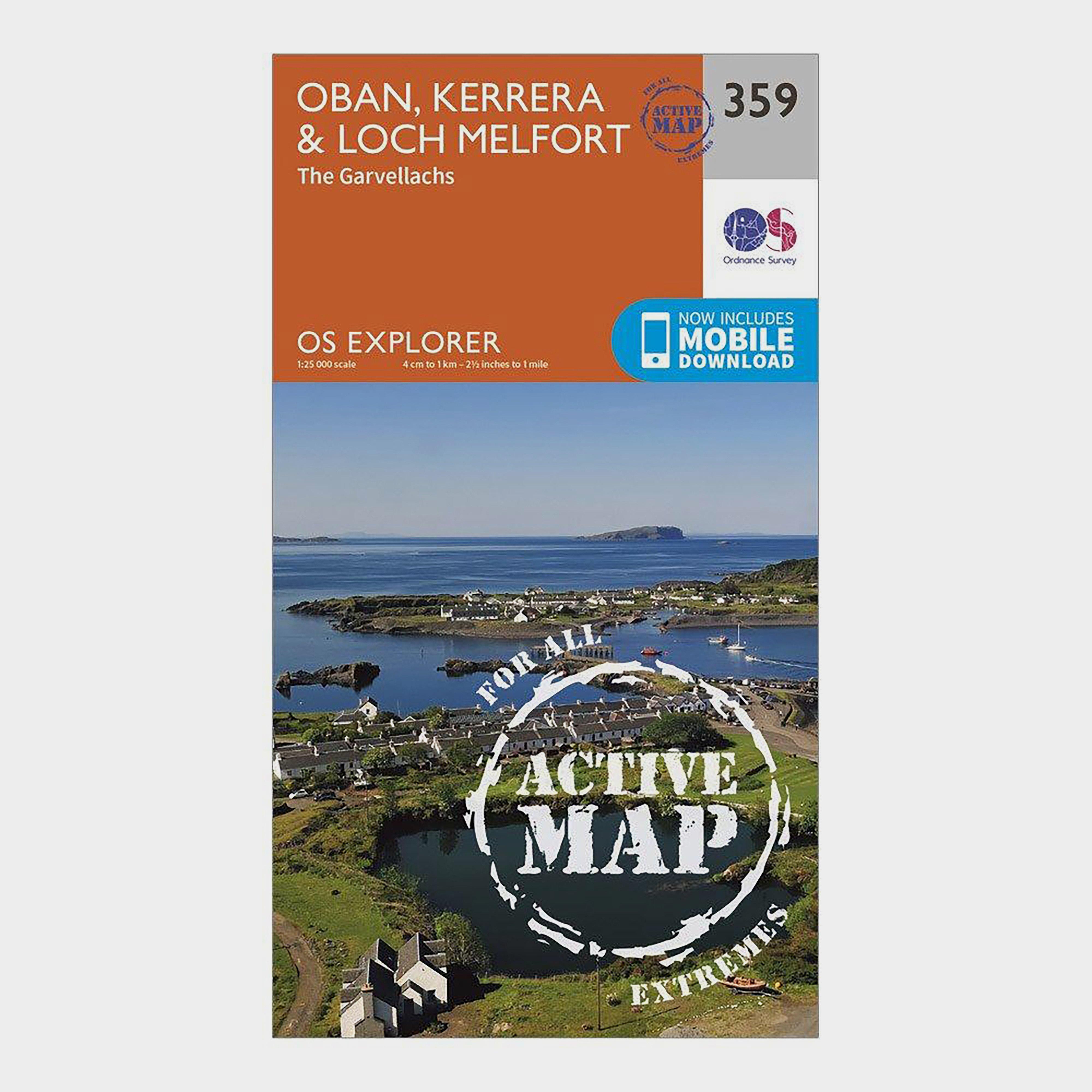 Ordnance Survey Explorer Active 359 Oban  KerreraandLoch Melfort Map With Digital Version  Orange