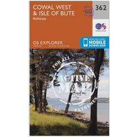 Ordnance Survey Explorer Active 362 Cowal WestandIsle Of Bute Map With Digital Version  Orange