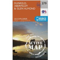 Ordnance Survey Explorer Active 379 Dunkfeld  AberfeldyandGlen Almond Map With Digital Version  Orange