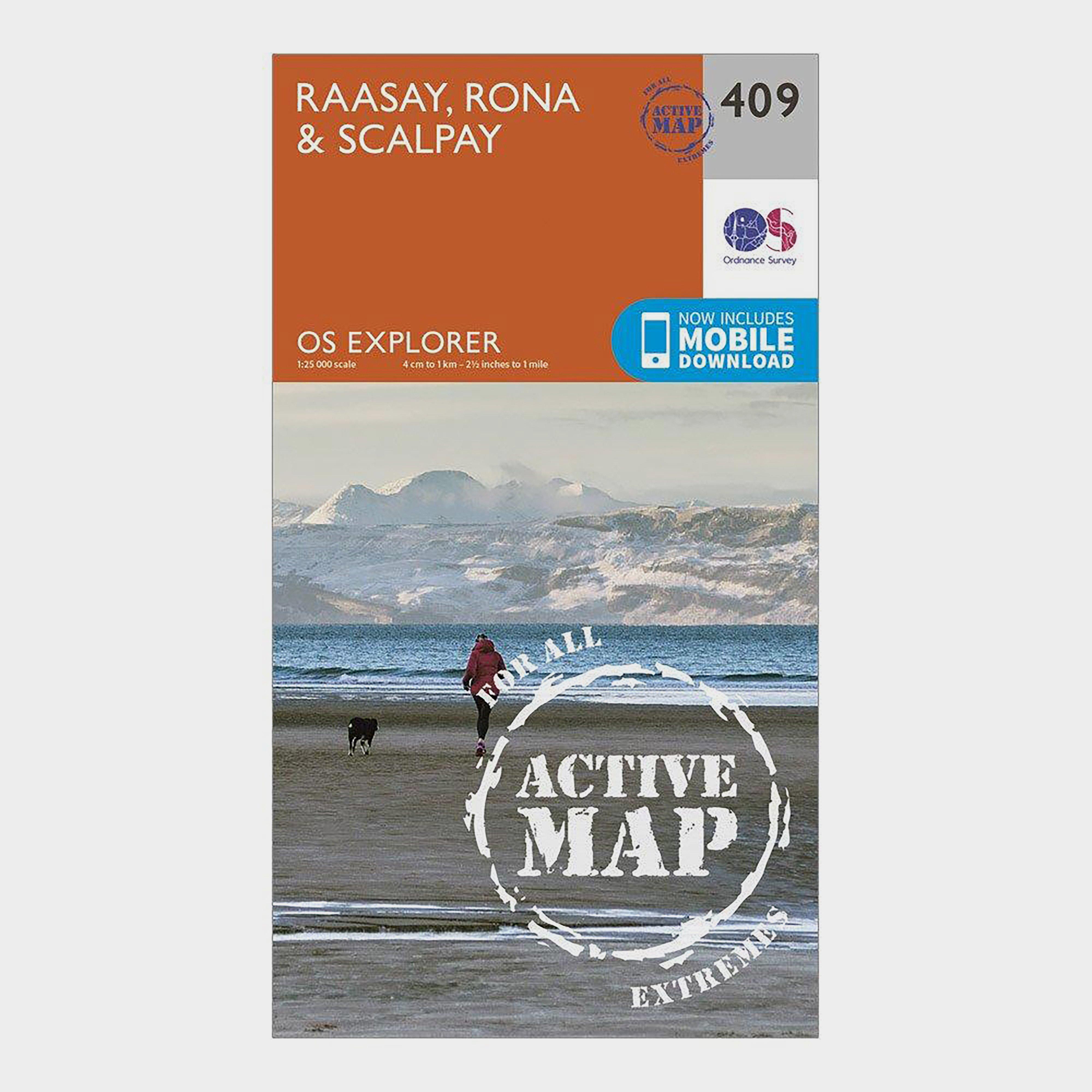 Ordnance Survey Explorer Active 409 Rasaay  RonaandScalpay Map With Digital Version  Orange