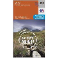 Ordnance Survey Explorer Active 410 Skye - PortreeandBracadale Map With Digital Version  Orange