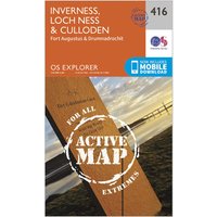 Ordnance Survey Explorer Active 416 Inverness  Loch NessandCulloden Map With Digital Version  Orange