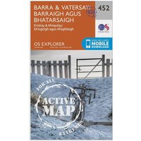 Ordnance Survey Explorer Active 452 BarraandVatersay Map With Digital Version