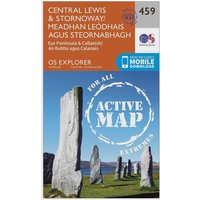 Ordnance Survey Explorer Active 459 Central LewisandStornaway Map With Digital Version  Orange
