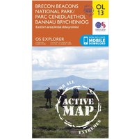 Ordnance Survey Explorer Active Brecon Beacons National Park - Eastern Area Map With Digital Version
