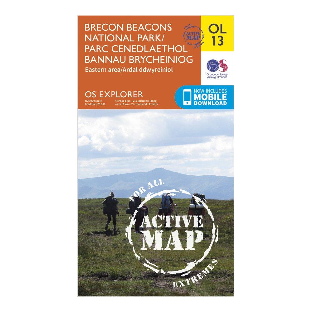 Ordnance Survey Explorer Active Brecon Beacons National Park - Eastern Area Map With Digital Version