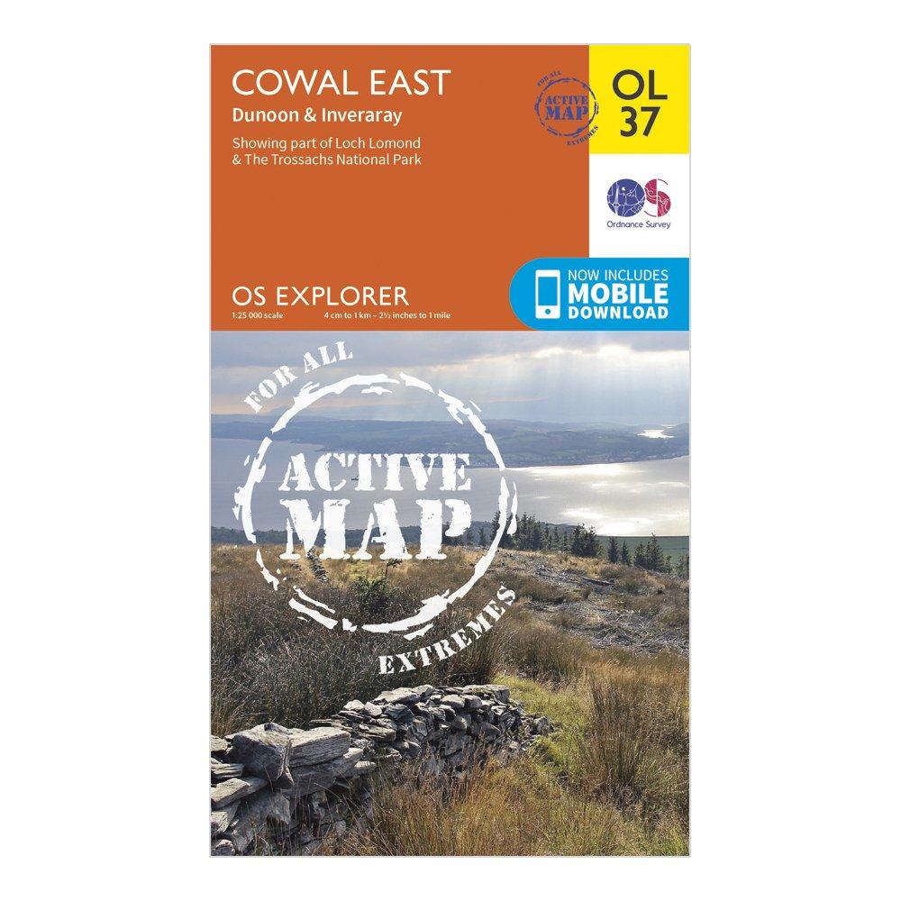 Ordnance Survey Explorer Active Ol37 Cowal East DunoonandInveraray Map With Digital Version  Orange