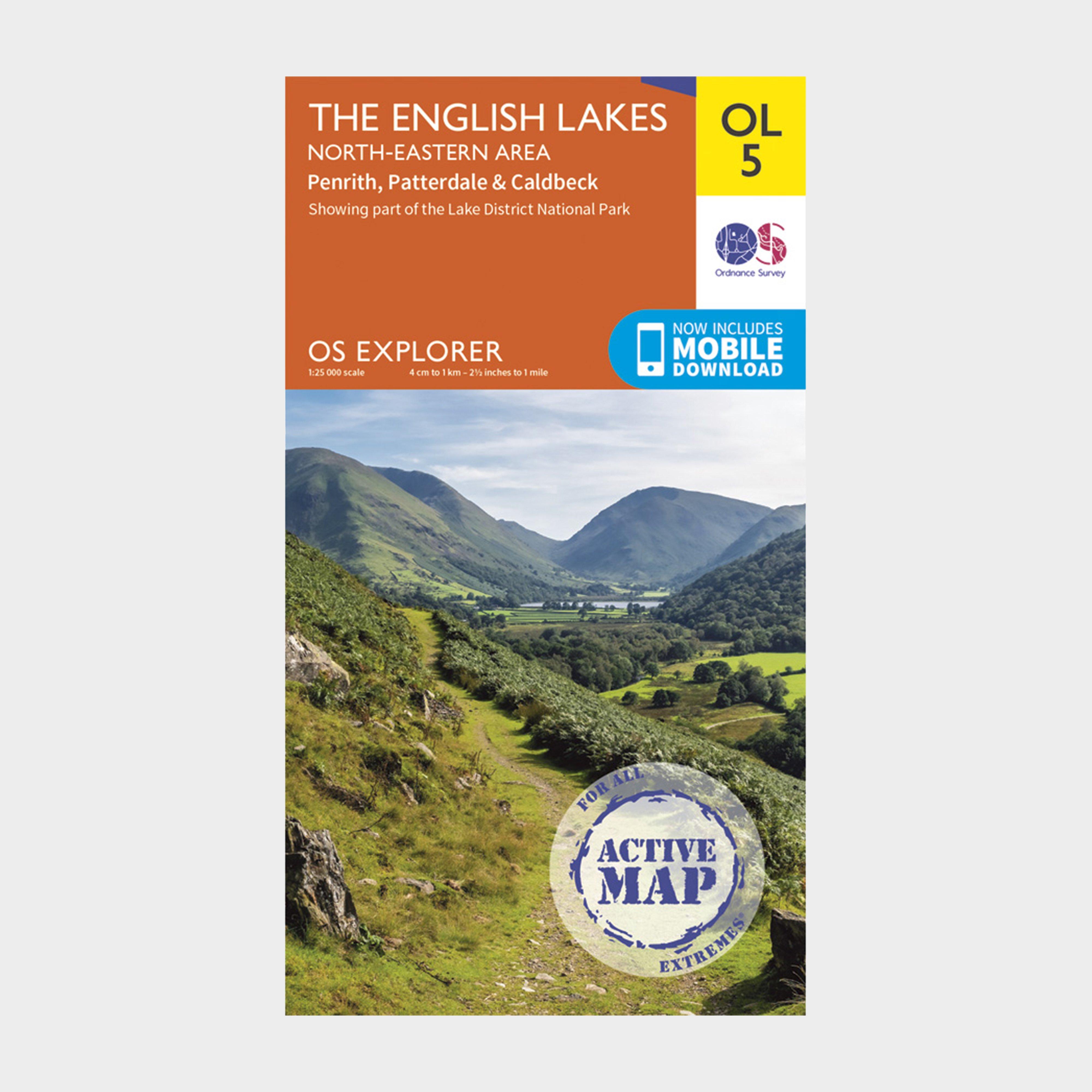 Ordnance Survey Explorer Active Ol5 The English Lakes - North Eastern Area Map With Digital Version