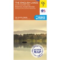 Ordnance Survey Explorer Active Ol7 The English Lakes - South Eastern Area Map With Digital Version