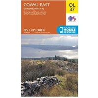 Ordnance Survey Explorer Ol 37 Cowal East DunoonandInveraray Map  Orange