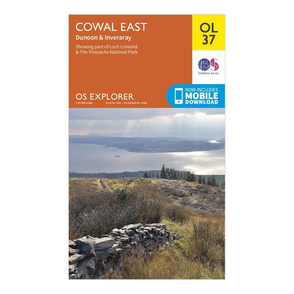 Ordnance Survey Explorer Ol 37 Cowal East DunoonandInveraray Map  Orange