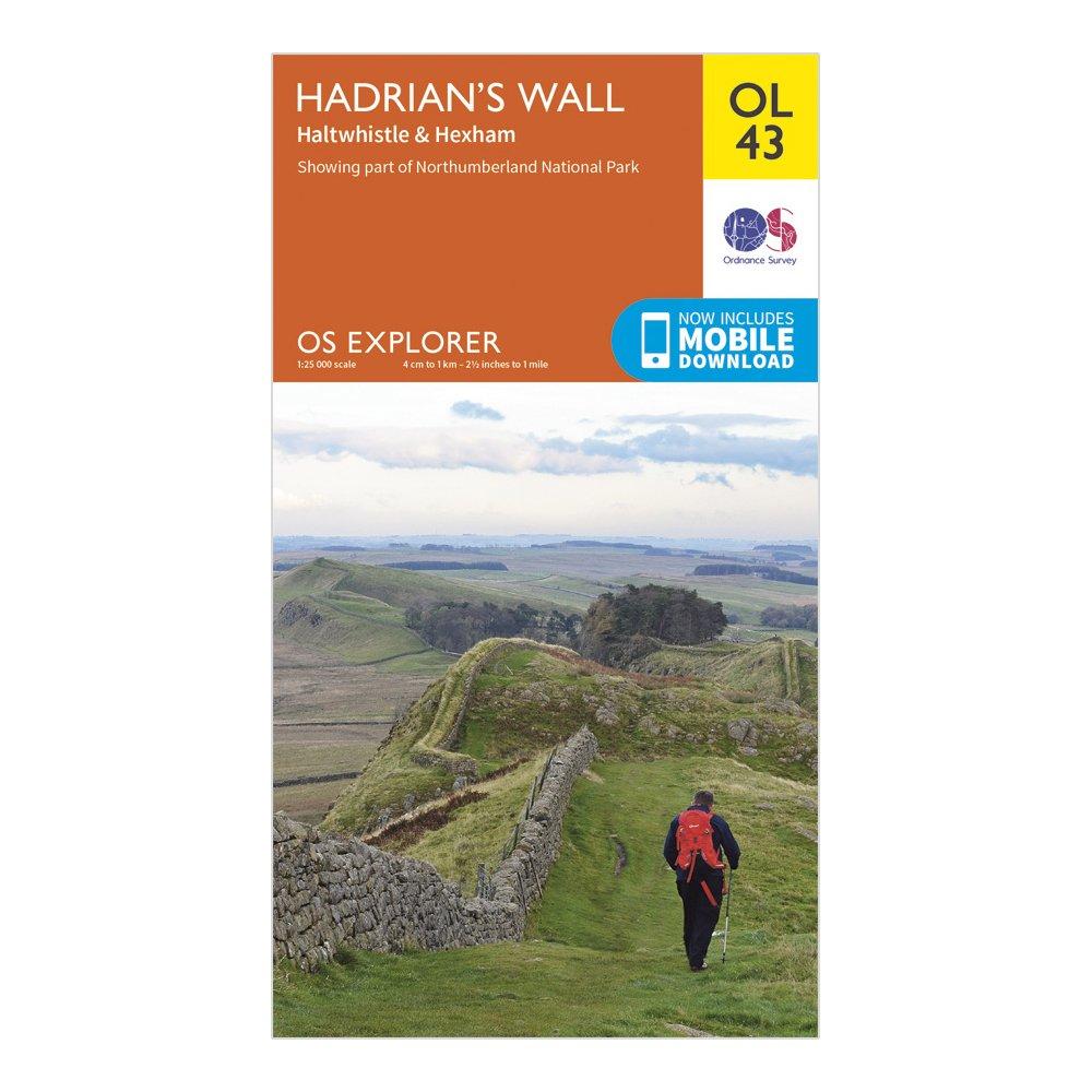 Ordnance Survey Explorer Ol 43 Hadrians Wall Map  Orange