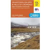 Ordnance Survey Explorer Ol 61 Grantown-on-speyandHills Of Cromdale Map  Orange