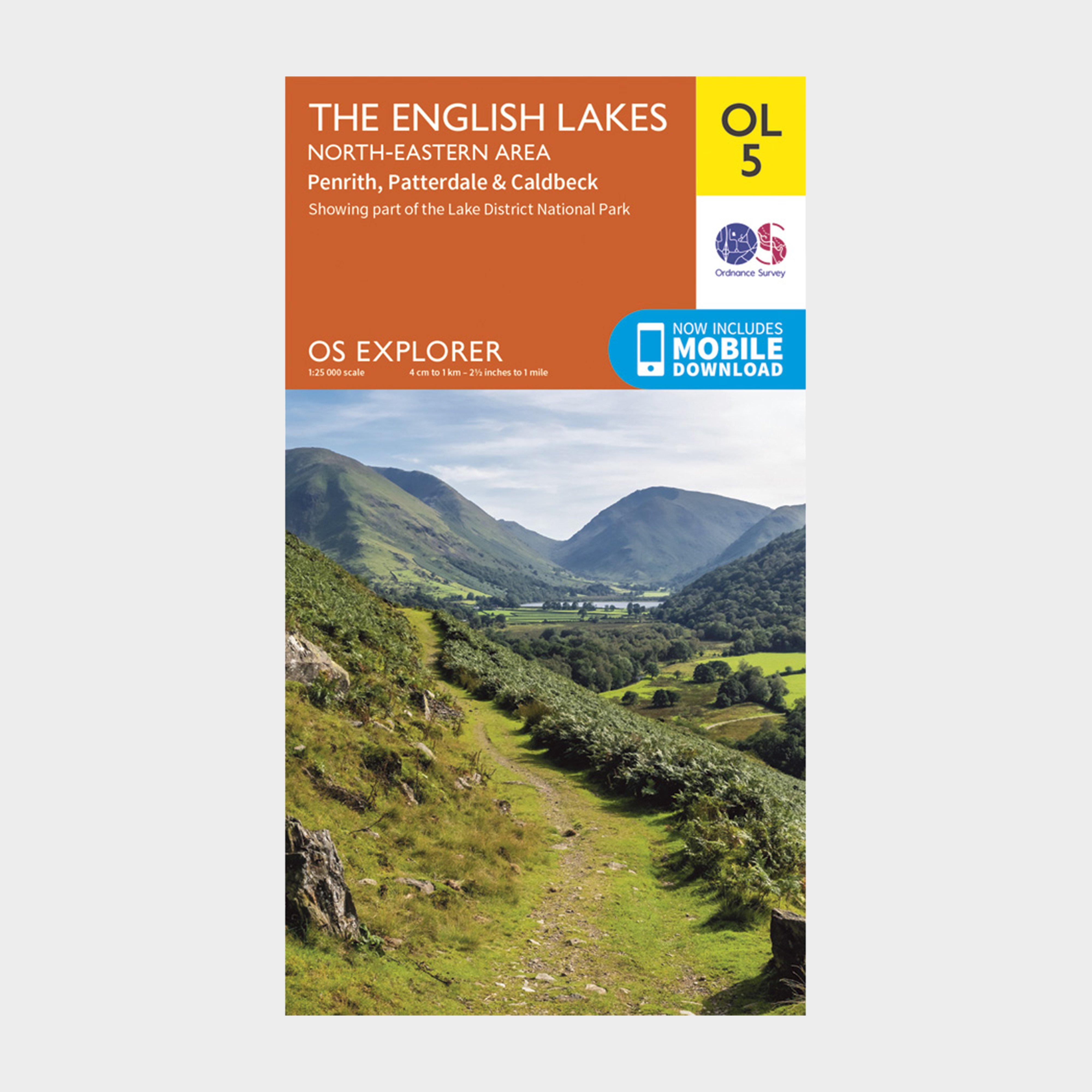 Ordnance Survey Explorer Ol5 The English Lakes - North Eastern Area Map With Digital Version