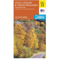 Ordnance Survey Explorer Ol55 Loch LagganandCreag Meagaidh Map With Digital Version  Orange