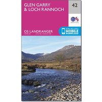 Ordnance Survey Landranger 42 Glen GarryandLoch Rannoch Map With Digital Version