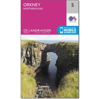 Ordnance Survey Landranger 5 Orkney  Northern Isles Map With Digital Version  Pink