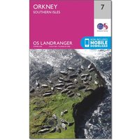 Ordnance Survey Landranger 7 Orkney Southern Isles Map With Digital Version  Pink