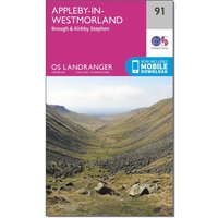 Ordnance Survey Landranger 91 Appleby-in-westmorland Map With Digital Version  Pink