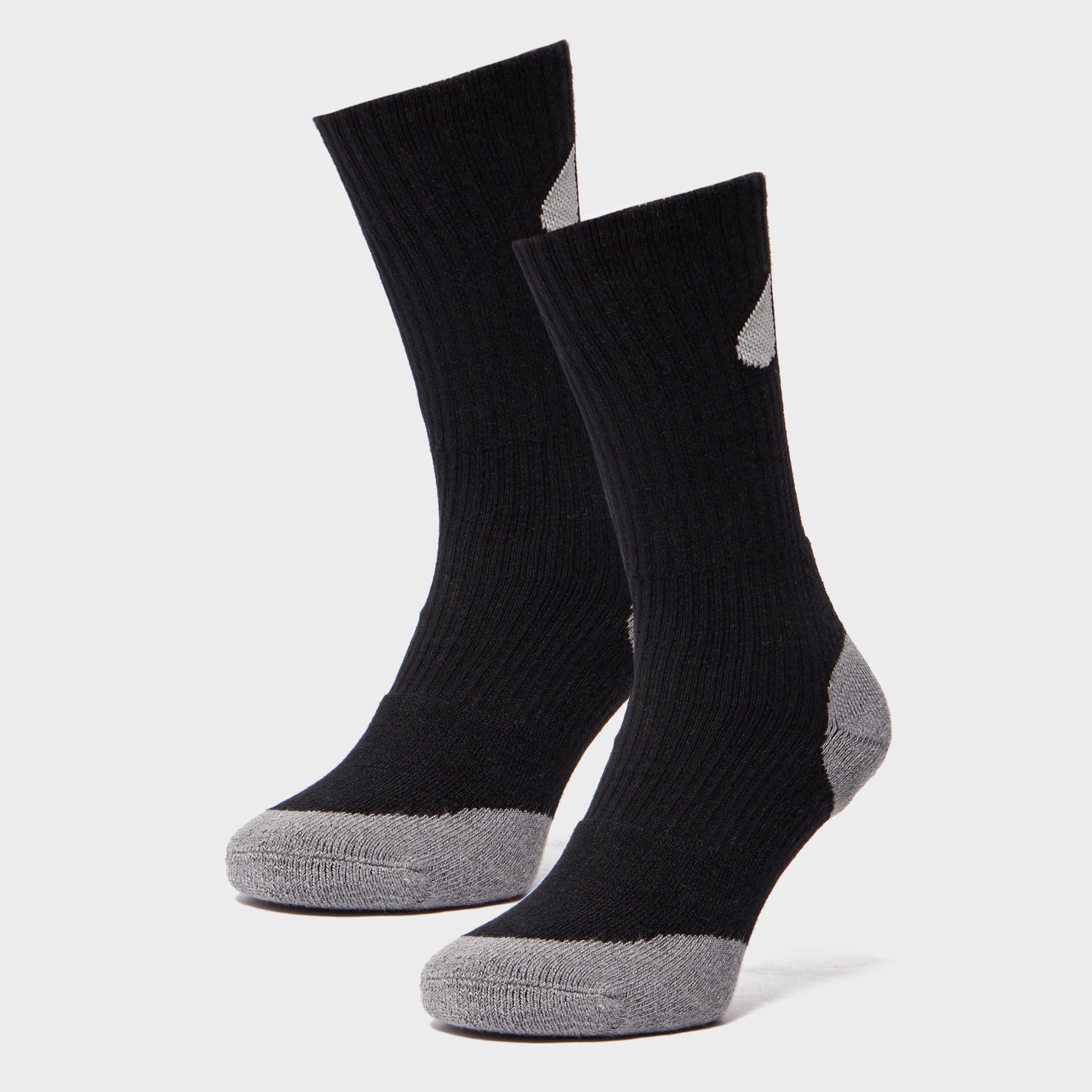 Peter Storm Double Layer Socks - 2 Pack  Black