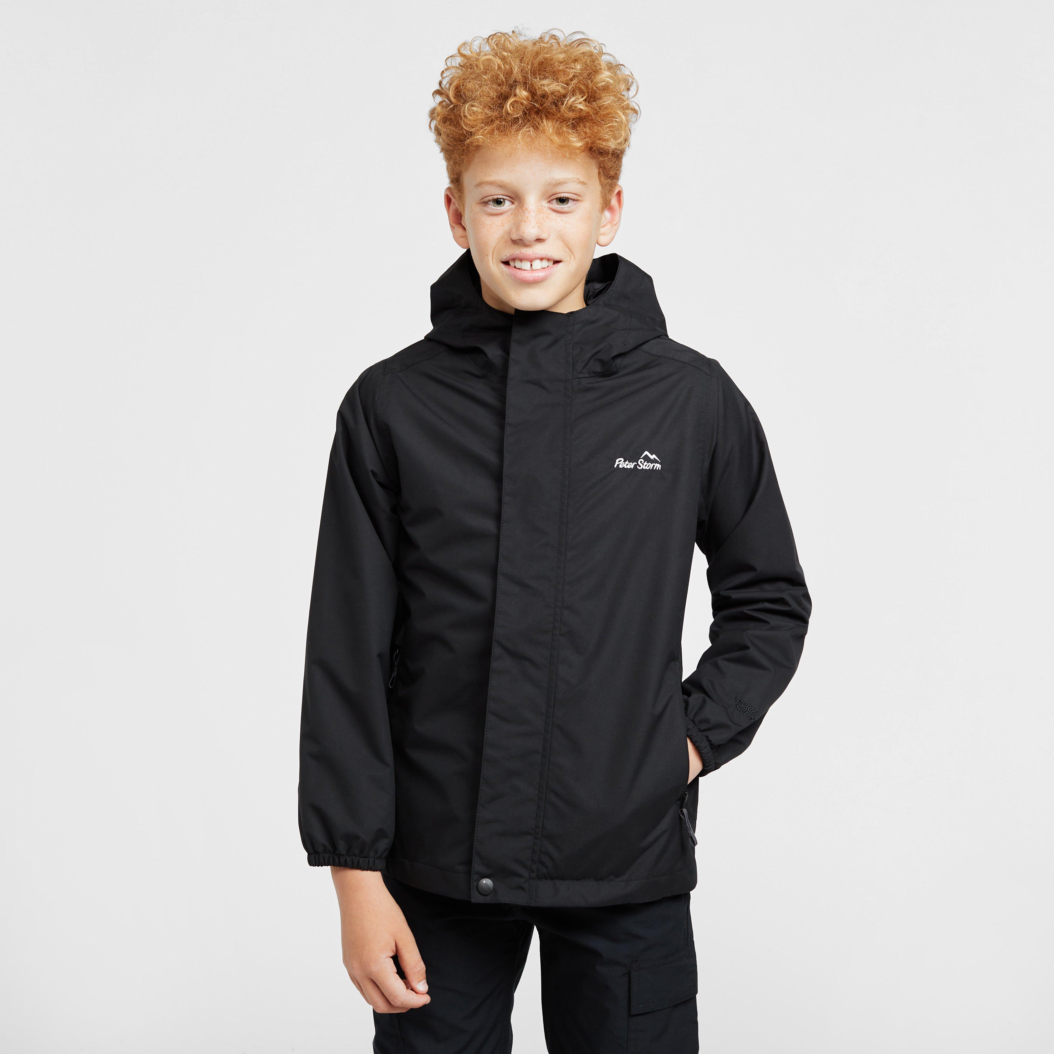 Peter Storm Junior Everyday Waterproof Jacket  Black