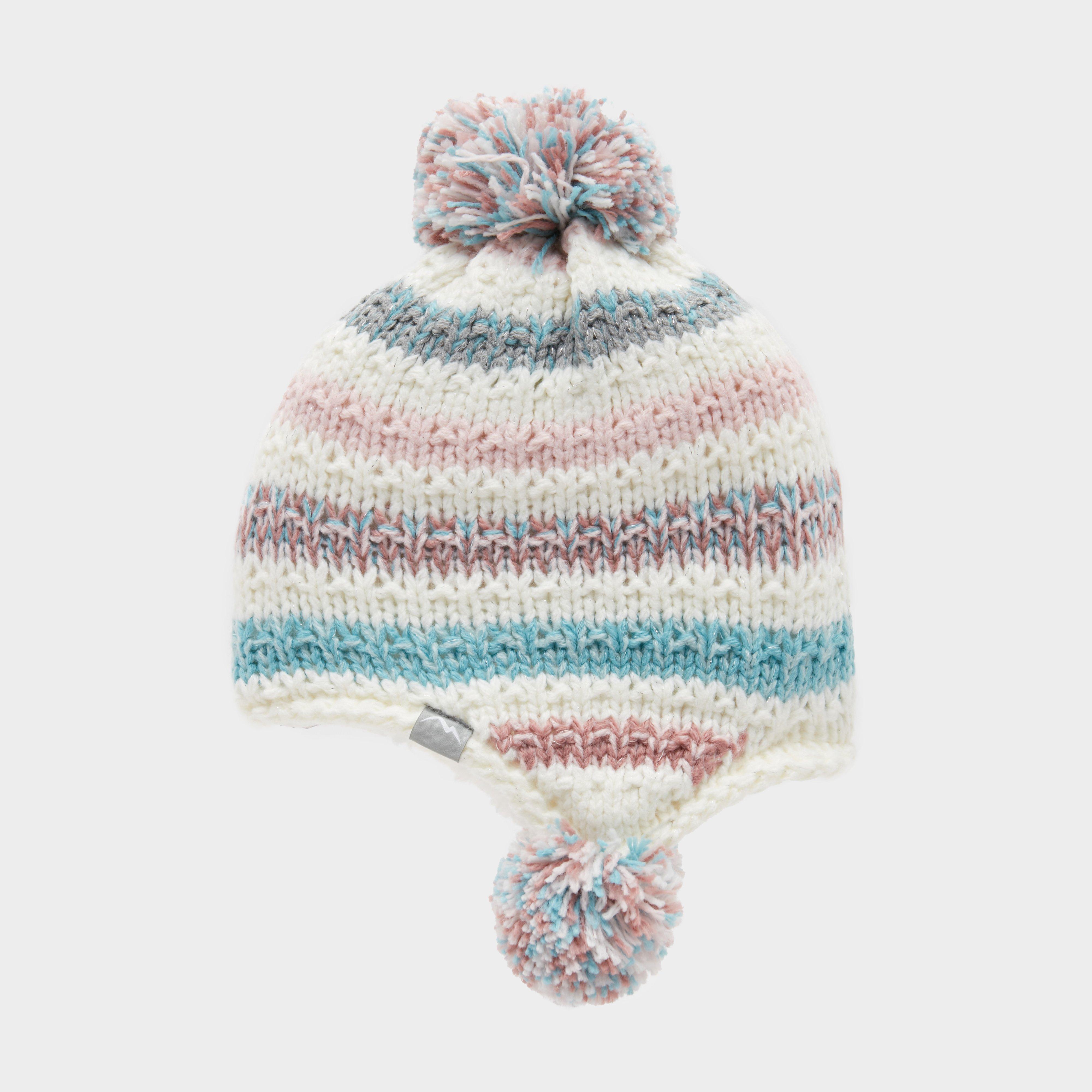 Peter Storm Kids Knitted Pom Hat Multi  Multi Coloured