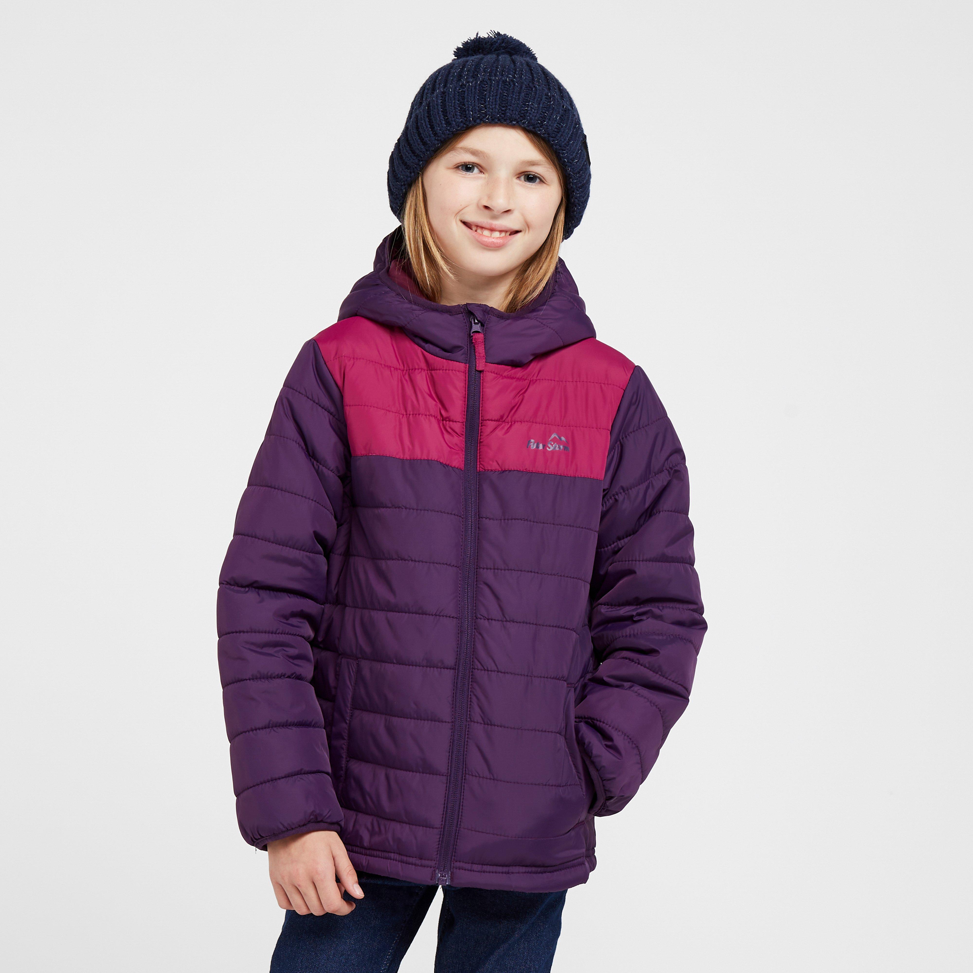 Peter Storm Kids Blisco Ii Hooded Insulated Jacket  Purple