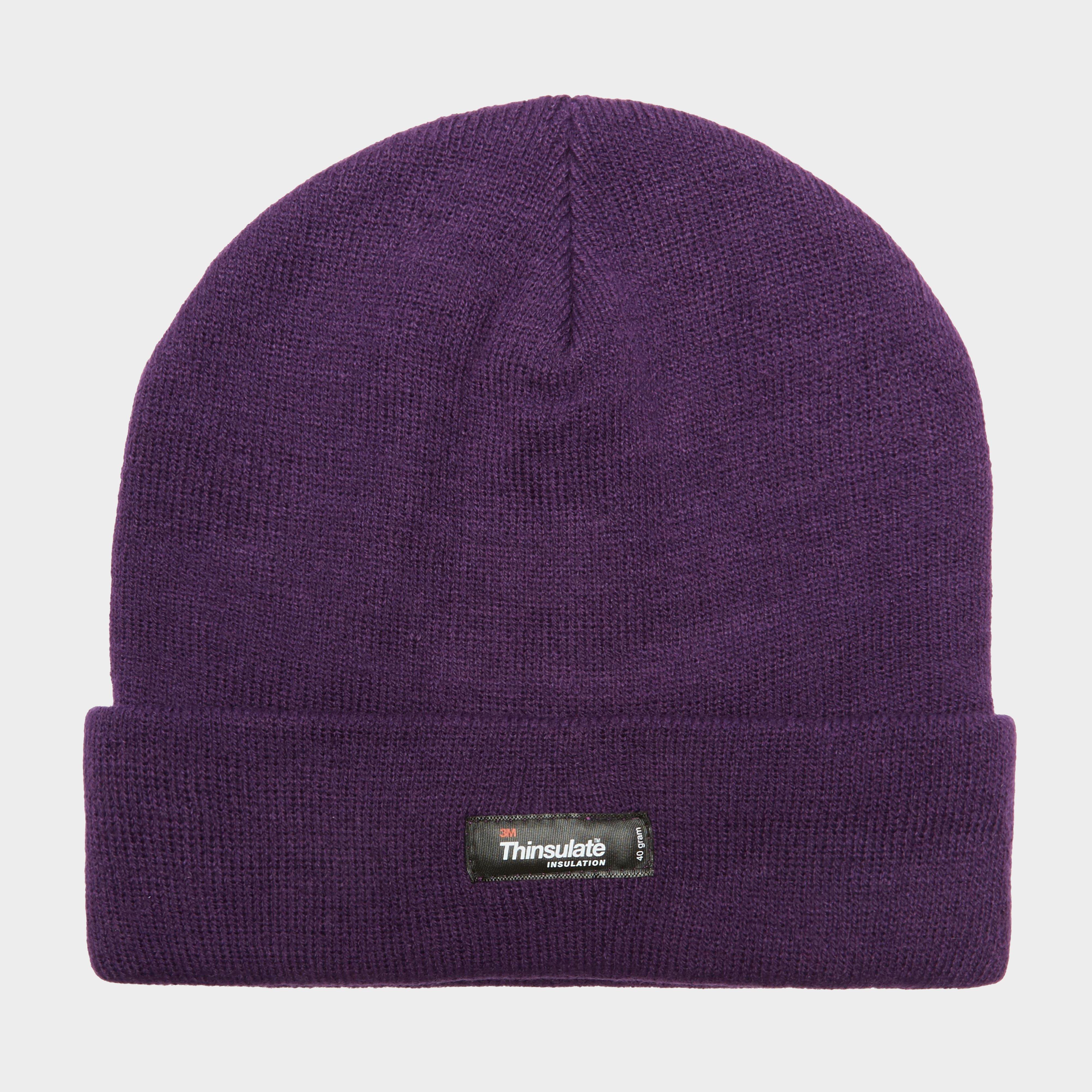 Peter Storm Unisex Thinsulate Beanie Hat  Purple